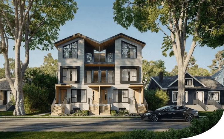 multiplex rending on small scale multi unit housing doma group